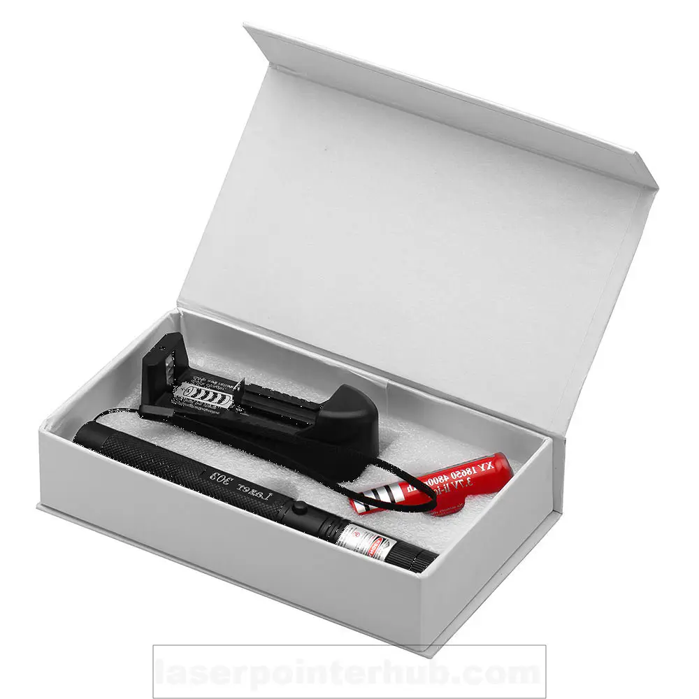 Laser 303 Green Laser Pointer - 532nm Tactical Star Cap, SKU B303, >1mw power, 650nm red laser wavelength, red color, product thumbnail 7