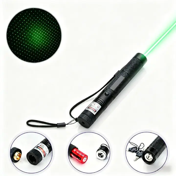 Laser 303 Green Laser Pointer - 532nm Tactical Star Cap, SKU B303, >1mw Power, 650nm red laser Wavelength, red Color, product image