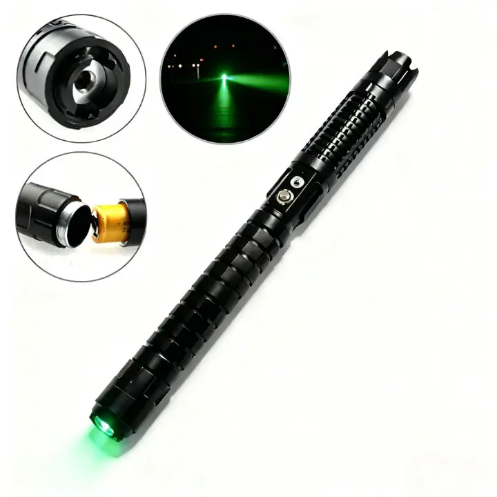 High Power Laser Pointer 4000mw 8000mw Blue, 2000mw Green, SKU B020, 2000mw/4000mw/8000mw Power, 520nm blue laser/450nm green laser Wavelength, Black Color, product image