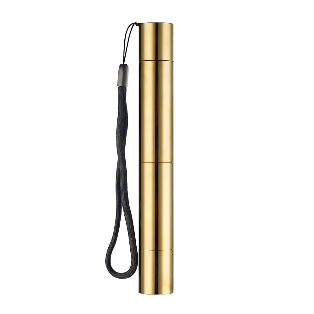 Copper Laser Pointer 1.2W Gold-Plated Blue Laser with Superior Cooling, SKU B008, 1200mw power, 450nm blue laser wavelength, golden color, product thumbnail 8