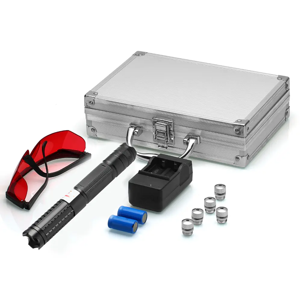 Entry Level Laser Pointer 1.2W Slim Blue Laser for Beginners, SKU B012, 1200mw power, 450nm blue laser wavelength, Black color, product thumbnail 3