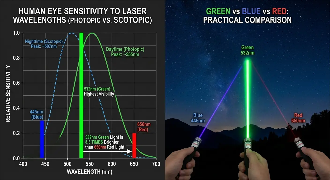 Best Laser Pointer Color for Stargazing (2026): Green vs Blue vs Red Explained