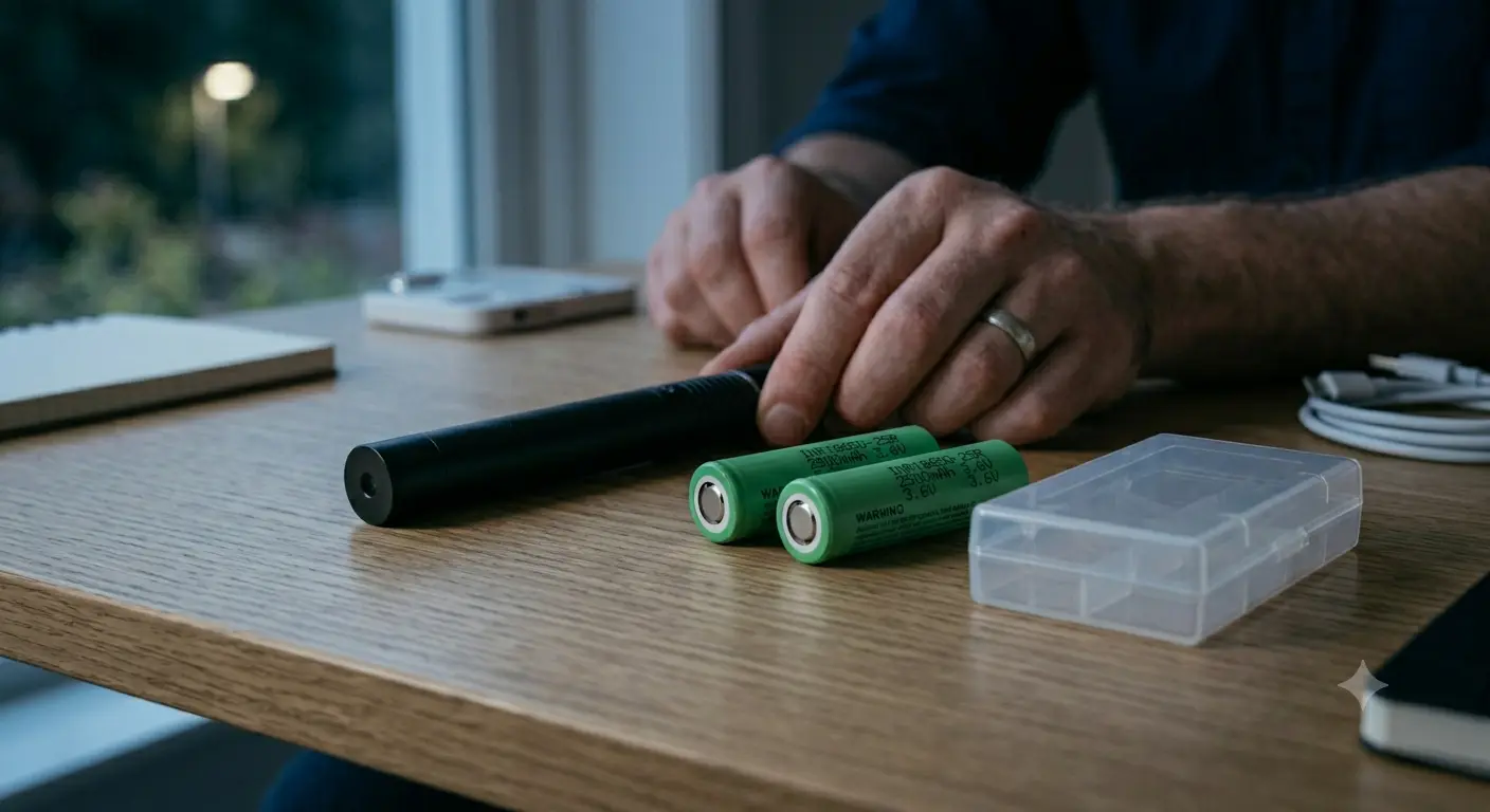Laser Pointer Battery Guide: 18650 vs 16340 vs LR44, What Fits Your Laser and Why Your Beam Goes Dim
