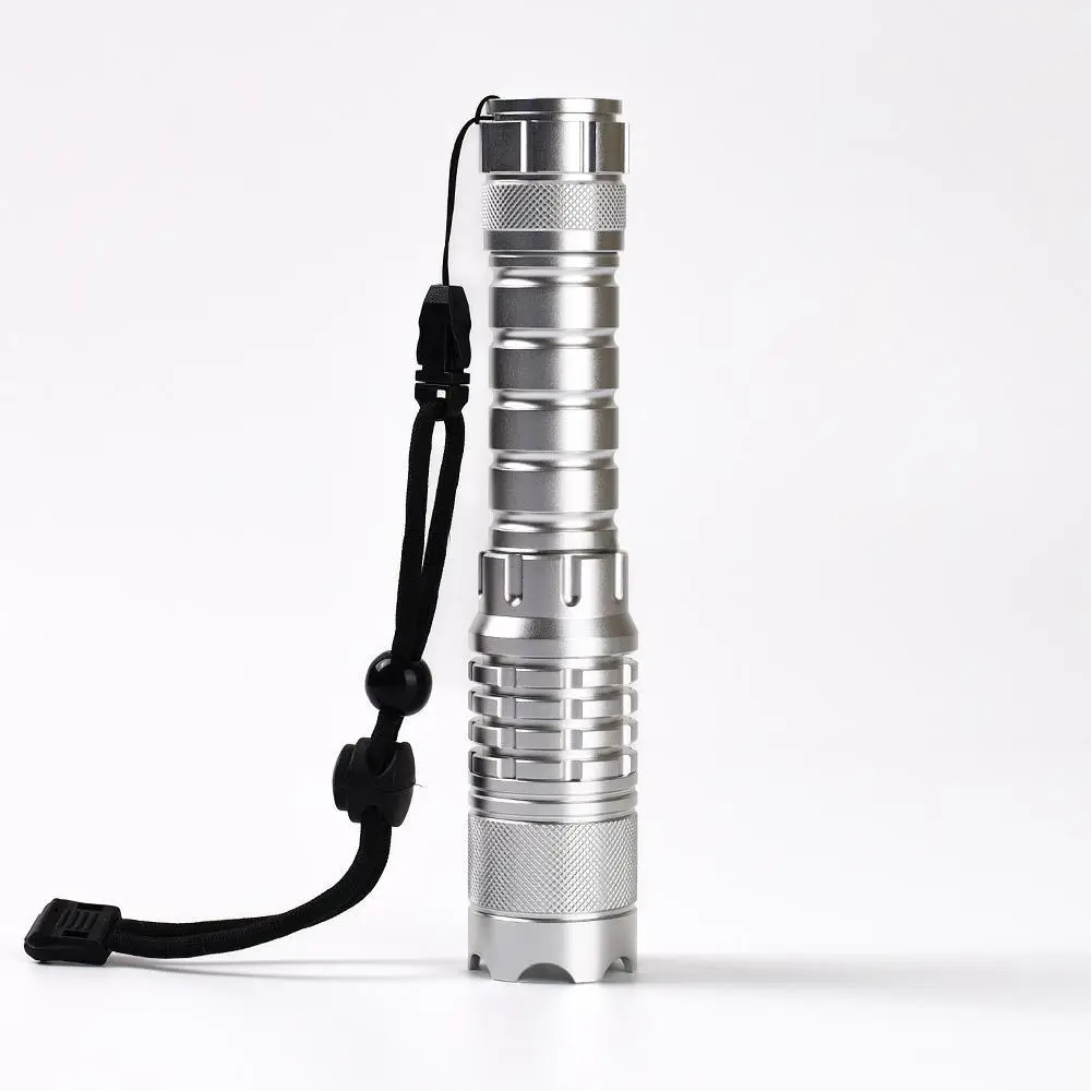 Rugged Build Laser Pointer 1.6W Aluminum Head Variable Focus, SKU B018, 1600mw power, 450nm blue laser wavelength, black/silver/grey color, product thumbnail 9
