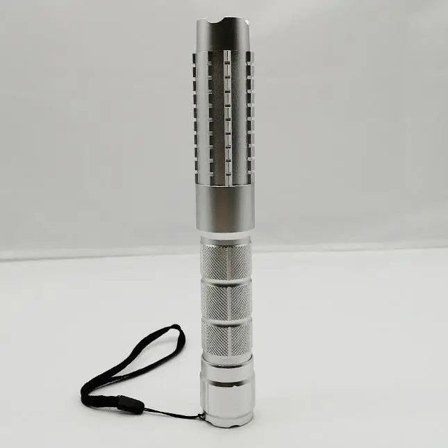 Elite 520nm Green Laser Flashlight - Astronomy & SOS, SKU B030, >1mw power, 520nm green laser wavelength, silver color, product thumbnail 6