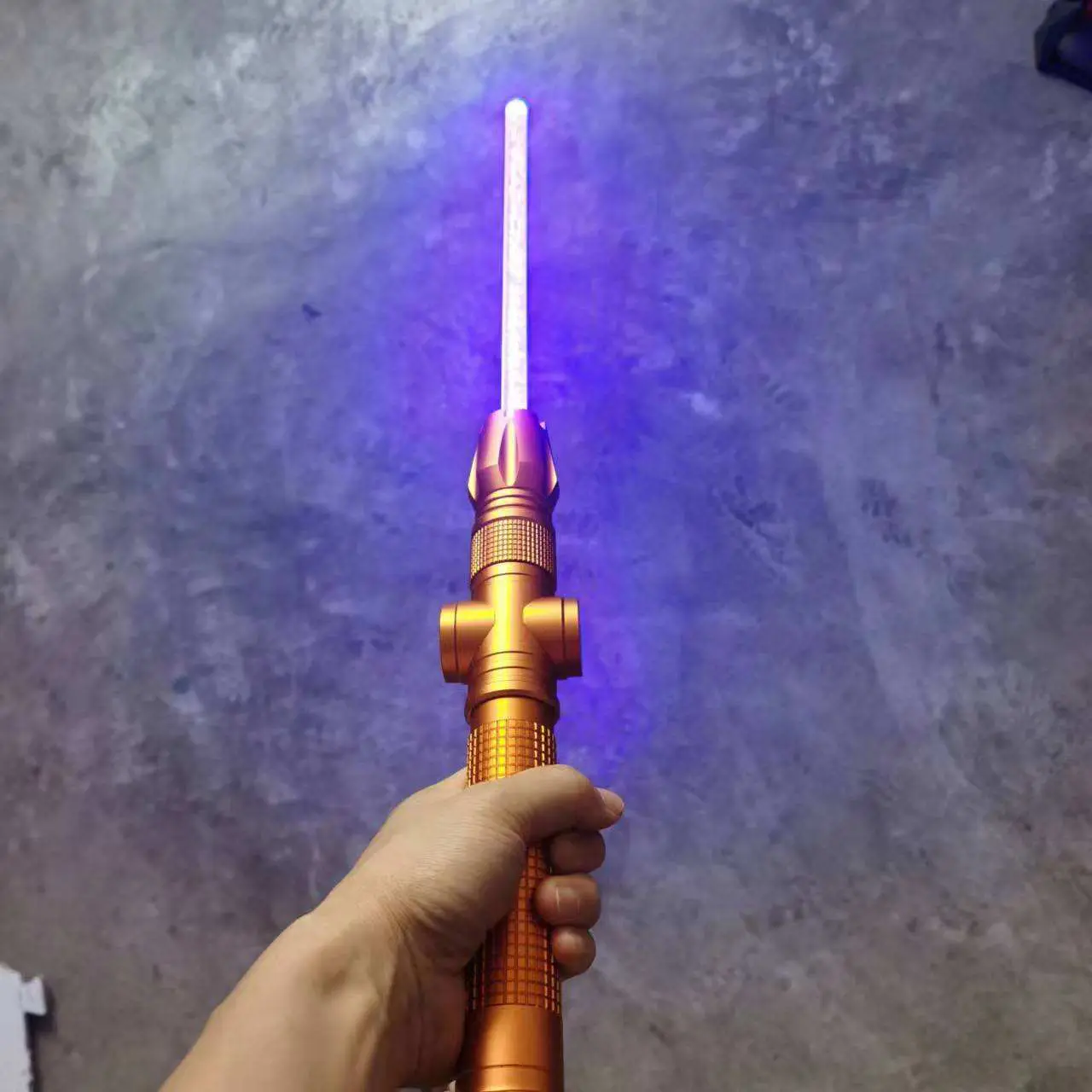Professional Focusing Laser Pointer 4W Blue & 2W Green Laser Sword Design, SKU G019, 2000mw/4000mw power, 450nm blue laser/520nm green laser wavelength, Black/Golden/Grey color, product thumbnail 7