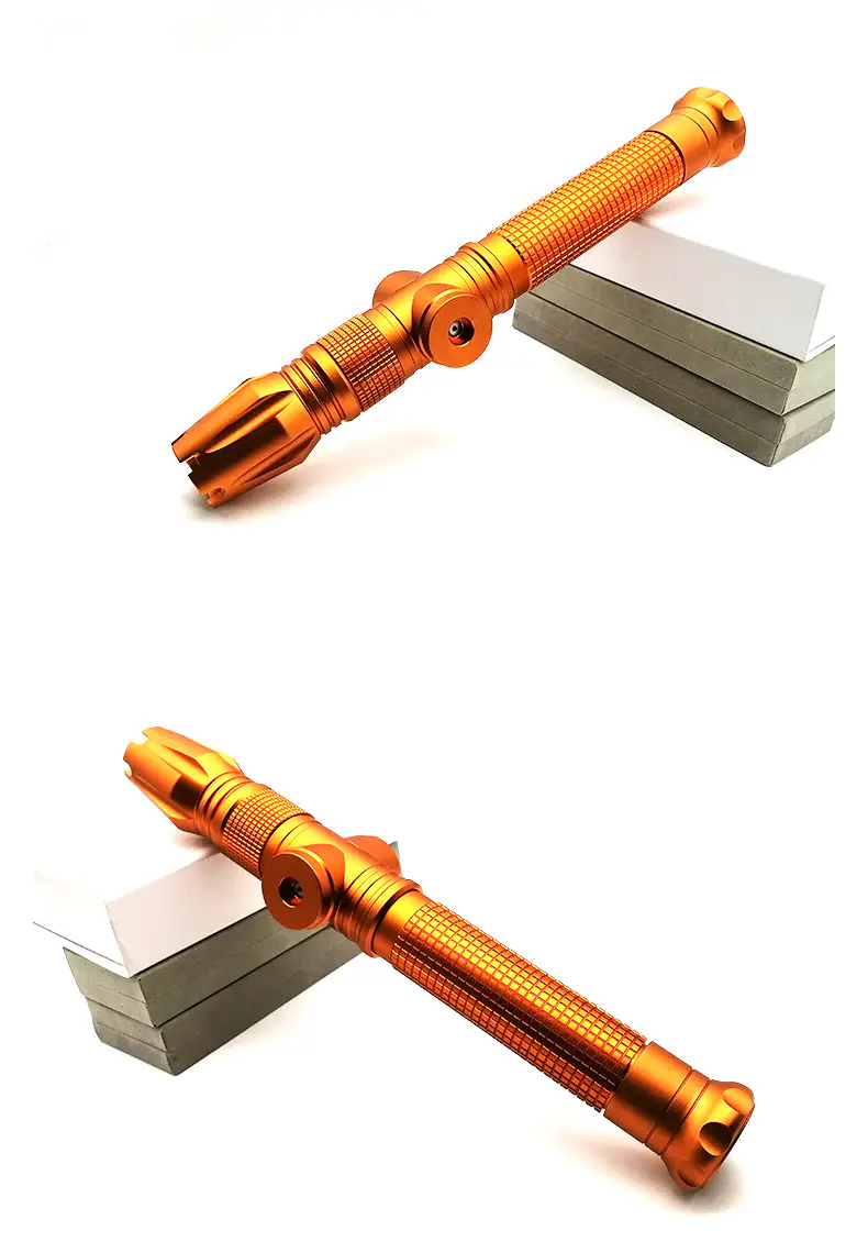 Professional Focusing Laser Pointer 4W Blue & 2W Green Laser Sword Design, SKU G019, 2000mw/4000mw power, 450nm blue laser/520nm green laser wavelength, Black/Golden/Grey color, product thumbnail 5