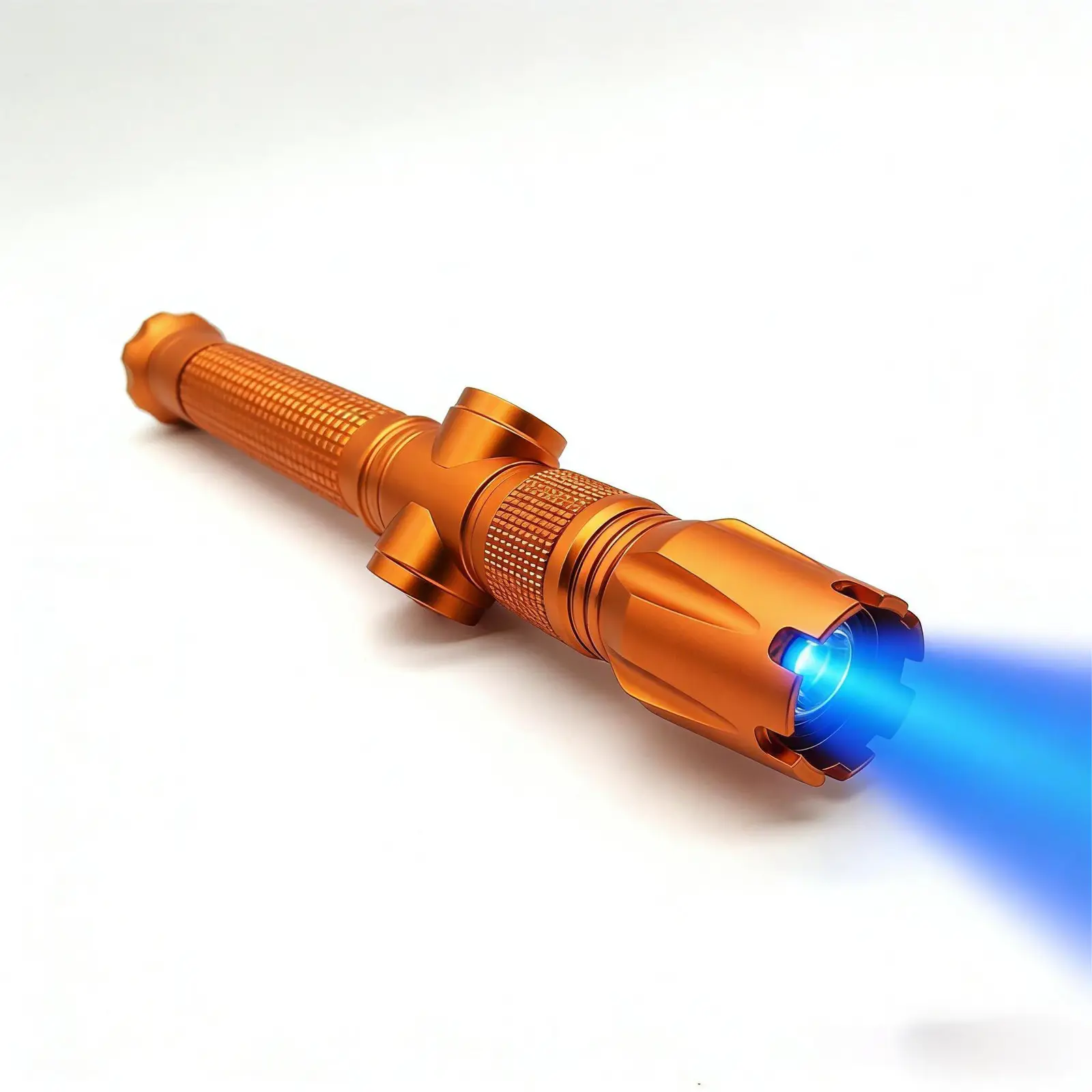 Professional Focusing Laser Pointer 4W Blue & 2W Green Laser Sword Design, SKU G019, 2000mw/4000mw Power, 450nm blue laser/520nm green laser Wavelength, Black/Golden/Grey Color, product image
